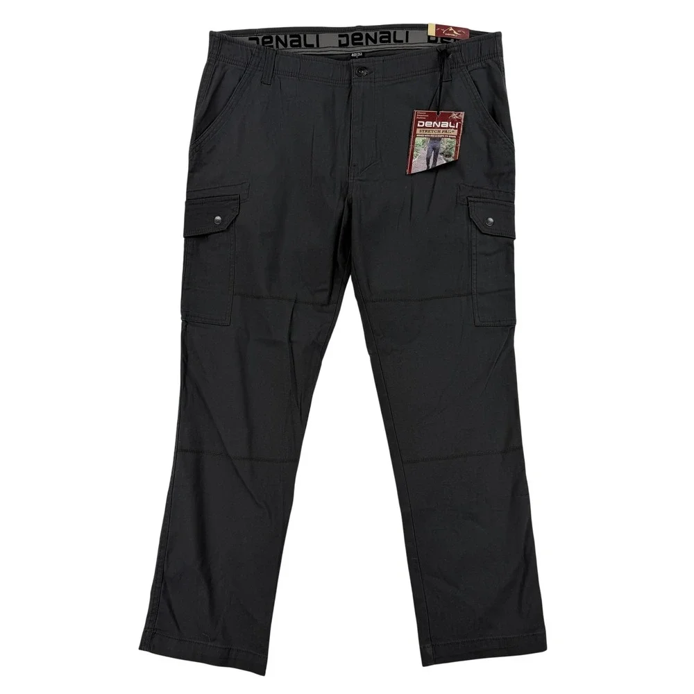 Denali Cargo Pants‎ Mens 40x32 Gray Stretch Canvas Classic Fit Workwear Casual